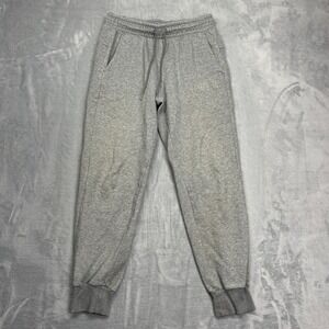Puma Sweatpants Mens M (29x29) Gray Fleece Lined Gym Fit Training Tapered Leg